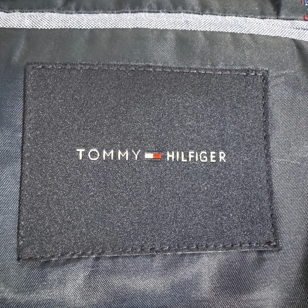 Tommy Hilfiger Mens‎ Blue Wool Blend Suit Blazer Jacket Size 44R - Picture 4 of 6